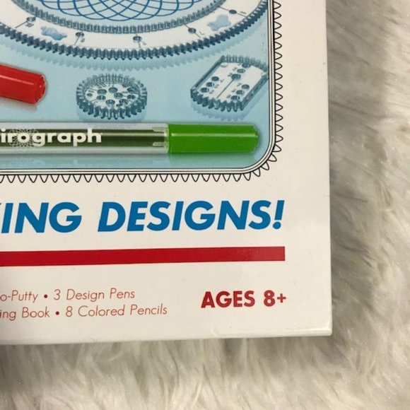 Spirograph Deluxe Set & Travel Spirograph Tin Set w/Bonus Coloring Book Pencils - Picture 4 of 16